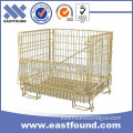 Warehouse Wire Pallet Bin Steel Mesh Storage Cage For Euro